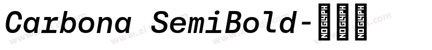 Carbona SemiBold字体转换
